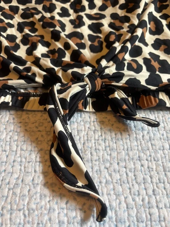 Michael Kors Leopard Print Tankini Top - Picture 2 of 7